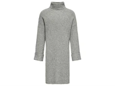 Kids ONLY medium grey melange rullekrave strikkjole